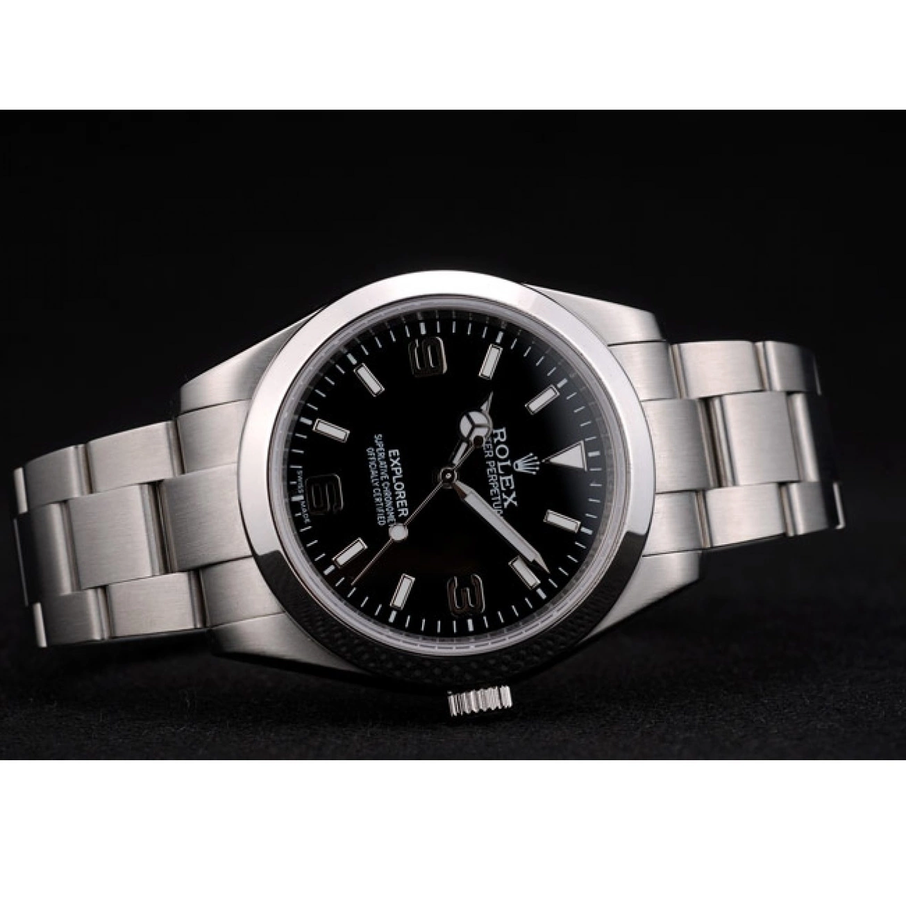 Good Copy Rolex Watches Rolex Stainless Explorer Black Bezel 41984 Steel Dial 0819